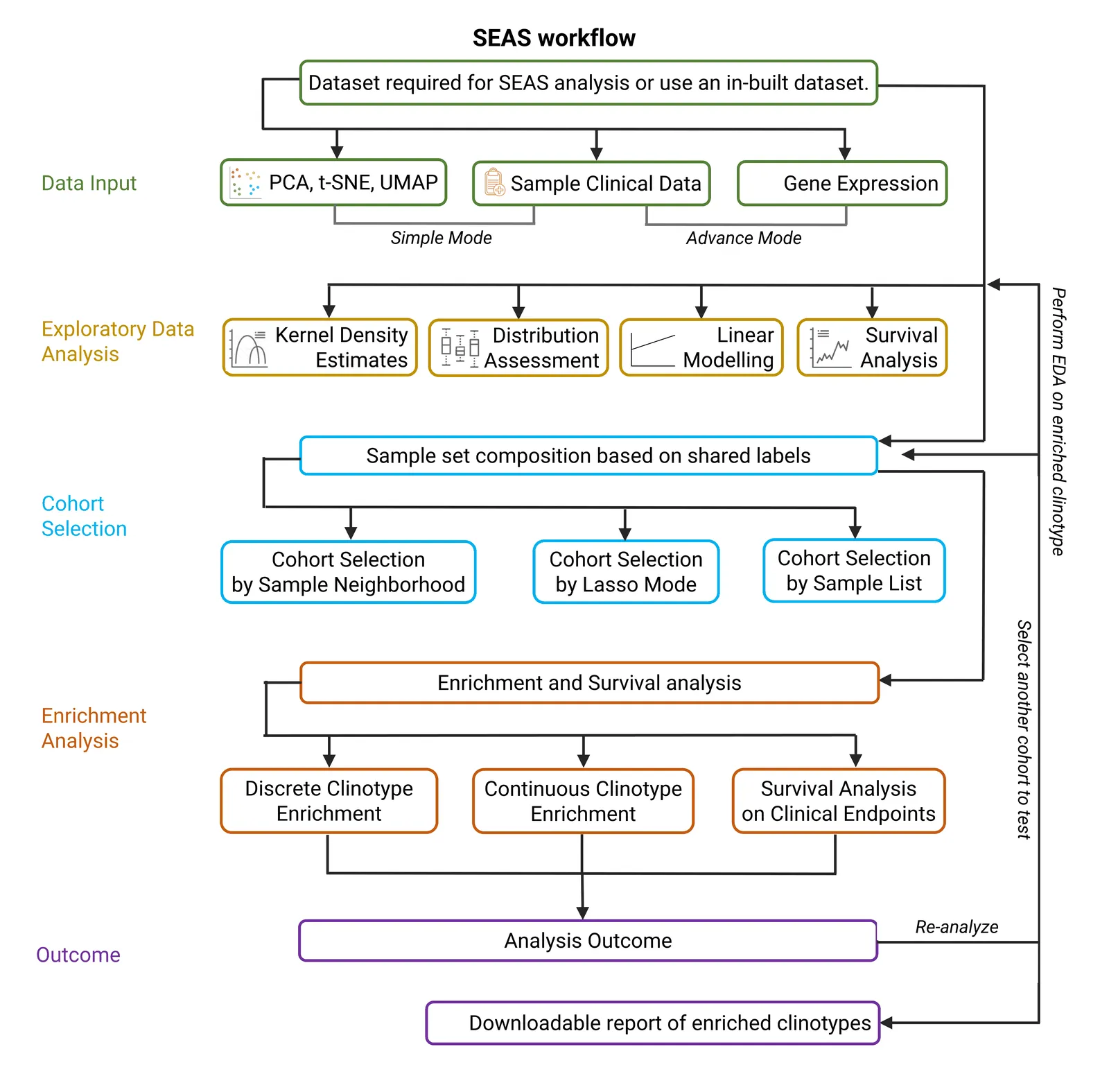 A workflow diagram of SEAS.